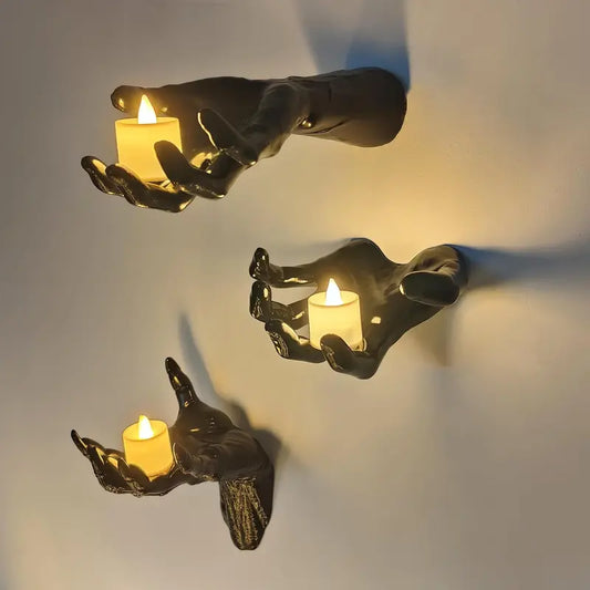 Halloween Decorations – 3-Piece Wall-Mounted Spooky "Reaching Hands": Life-Size Horror Hand Models for Gothic-Style Wall Decor