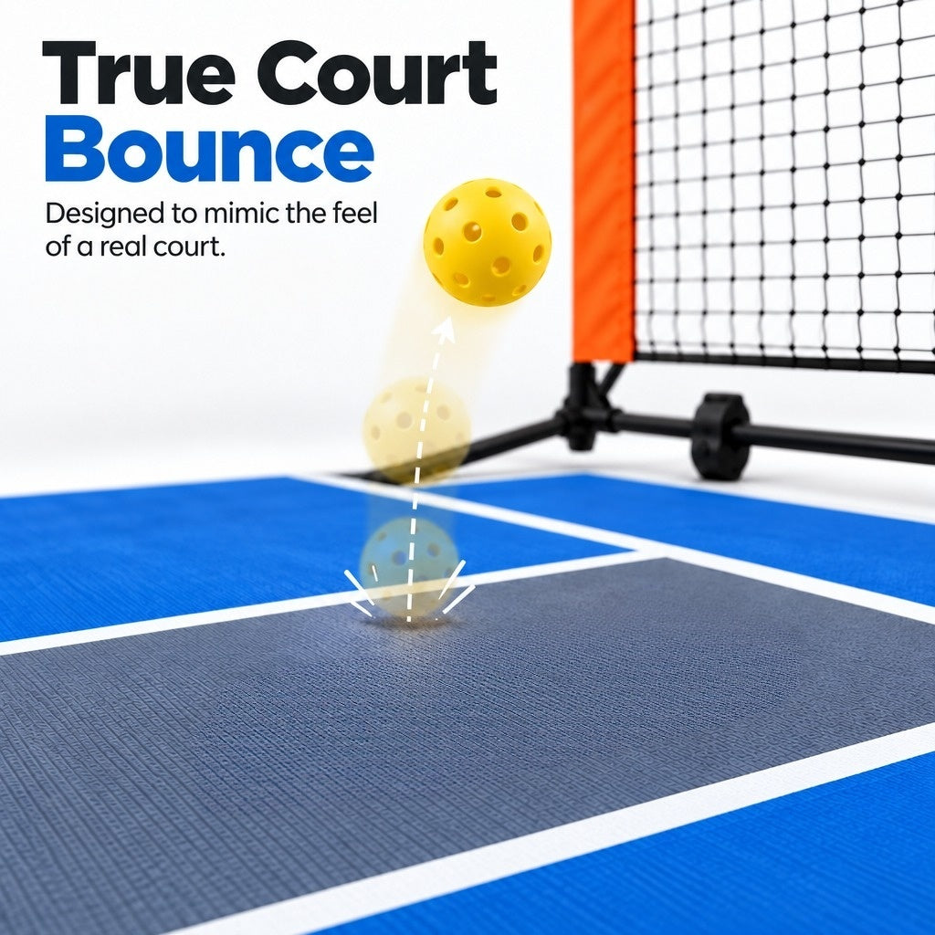 🎁Viral Favorite Restock: 60% Off This Week Only⚡️ - 🏓Portable Indoor Pickleball Court Kit | 2-Minute Setup | No Drilling | Quiet Cushioning