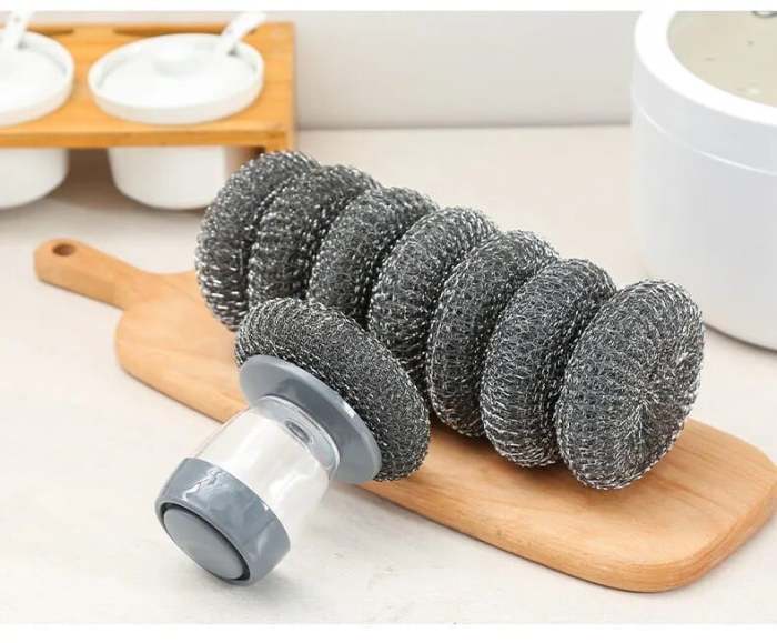 (🔥Last Day Promotion - 50% off)Automatically add liquid pot washing brush
