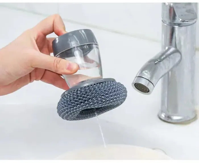(🔥Last Day Promotion - 50% off)Automatically add liquid pot washing brush